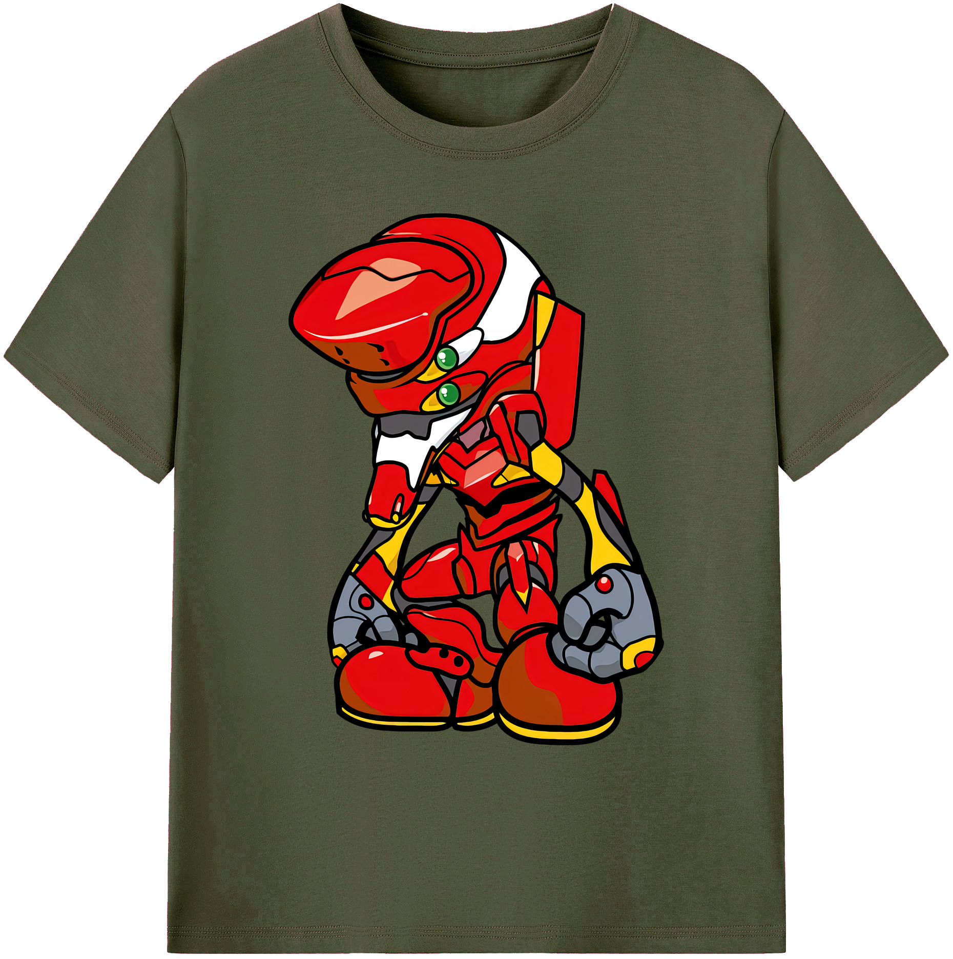 （画像用） EVA 新世紀エヴァンゲリオン 綿100％ メンズ半袖Tシャツ｜肌触りやわらか＆通気性